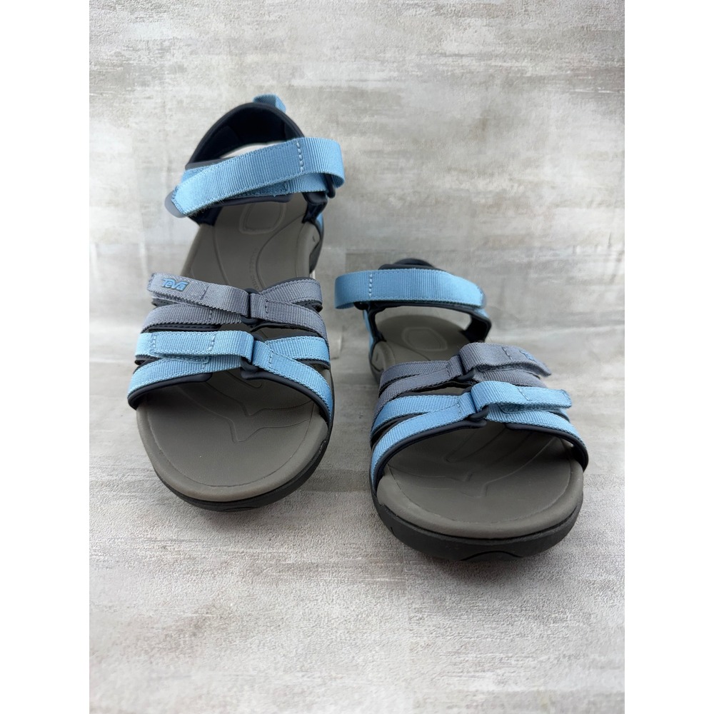 Teva Tirra Blue Grey Sport Sandals Women Sz 8 Hiking Water Shoes 4266